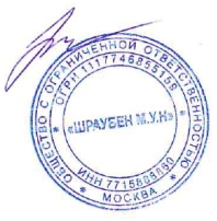 Подпись ООО»Шраубен М.У.Н.» Никитин В.М.